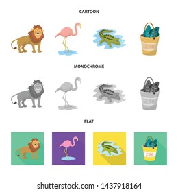 Isolated object of nature and fun icon. Collection of nature and entertainment stock vector illustration.
