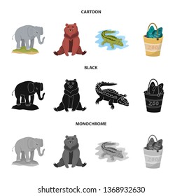 Isolated object of nature  and fun  logo. Set of nature  and entertainment vector icon for stock.