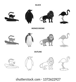 Isolated object of nature  and fun  symbol. Set of nature  and entertainment stock symbol for web.