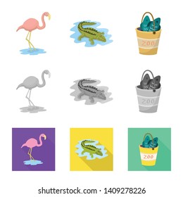 Isolated object of nature  and fun  symbol. Set of nature  and entertainment vector icon for stock.