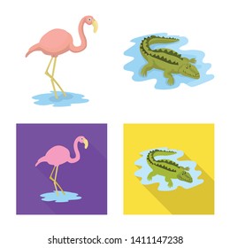 Isolated object of nature  and fun  symbol. Set of nature  and entertainment vector icon for stock.