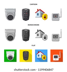 Isolated object of office and house icon. Set of office and system vector icon for stock.