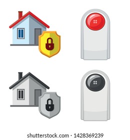 Isolated object of office and house icon. Set of office and system stock vector illustration.
