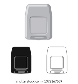 Isolated object of office and house sign. Set of office and system stock symbol for web.