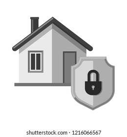 Isolated object of office and house symbol. Set of office and system vector icon for stock.