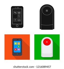 Isolated object of office and house symbol. Collection of office and system stock symbol for web.