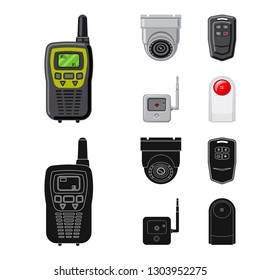 Isolated object of office and house symbol. Collection of office and system vector icon for stock.