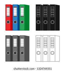Isolated object of office and supply icon. Collection of office and school vector icon for stock.