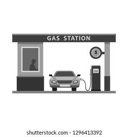 Isolated object of oil and gas logo. Collection of oil and petrol stock vector illustration.