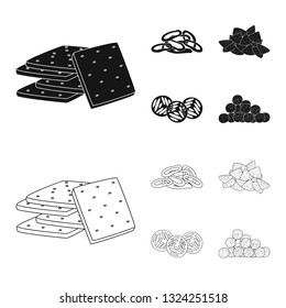 Isolated object of Oktoberfest and bar icon. Collection of Oktoberfest and cooking stock vector illustration.