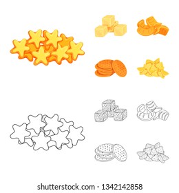 Isolated object of Oktoberfest and bar icon. Collection of Oktoberfest and cooking stock symbol for web.