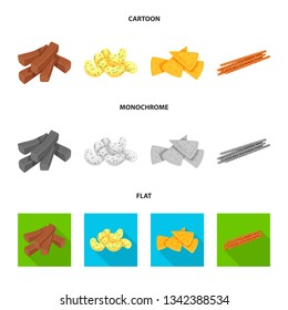 Isolated object of Oktoberfest and bar icon. Set of Oktoberfest and cooking vector icon for stock.