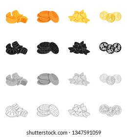 Isolated object of Oktoberfest and bar icon. Collection of Oktoberfest and cooking stock vector illustration.