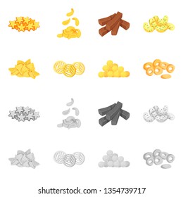Isolated object of Oktoberfest and bar icon. Collection of Oktoberfest and cooking stock symbol for web.