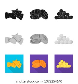 Isolated object of Oktoberfest and bar icon. Collection of Oktoberfest and cooking stock vector illustration.