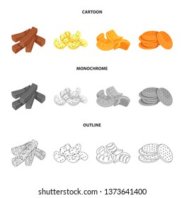Isolated object of Oktoberfest and bar icon. Set of Oktoberfest and cooking vector icon for stock.