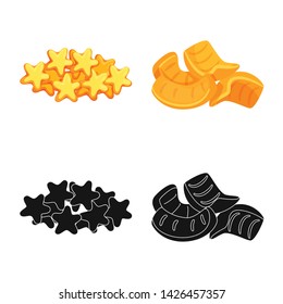 Isolated object of Oktoberfest and bar icon. Collection of Oktoberfest and cooking vector icon for stock.