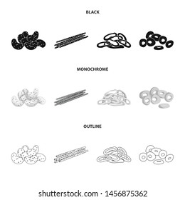 Isolated object of Oktoberfest and bar icon. Set of Oktoberfest and cooking stock symbol for web.