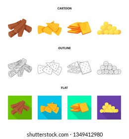 Isolated object of Oktoberfest and bar logo. Set of Oktoberfest and cooking vector icon for stock.
