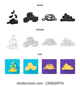 Isolated object of Oktoberfest and bar logo. Collection of Oktoberfest and cooking vector icon for stock.