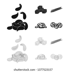 Isolated object of Oktoberfest and bar logo. Collection of Oktoberfest and cooking stock vector illustration.