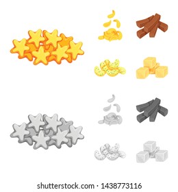Isolated object of Oktoberfest and bar logo. Collection of Oktoberfest and cooking vector icon for stock.