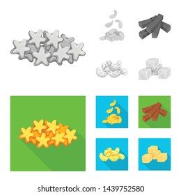 Isolated object of Oktoberfest and bar logo. Collection of Oktoberfest and cooking stock vector illustration.