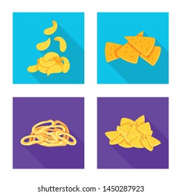 Isolated object of Oktoberfest and bar logo. Set of Oktoberfest and cooking stock vector illustration.