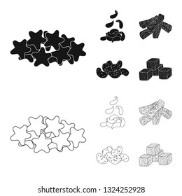 Isolated object of Oktoberfest and bar sign. Set of Oktoberfest and cooking stock vector illustration.