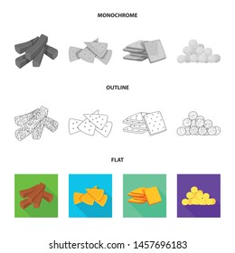 Isolated object of Oktoberfest and bar sign. Set of Oktoberfest and cooking vector icon for stock.