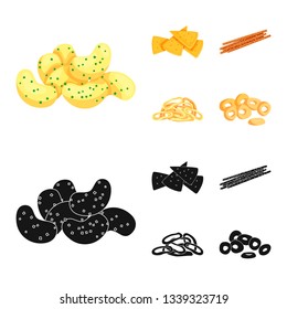 Isolated object of Oktoberfest and bar symbol. Collection of Oktoberfest and cooking stock vector illustration.