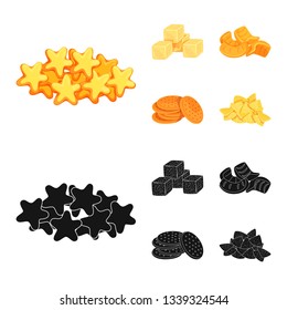 Isolated object of Oktoberfest and bar symbol. Set of Oktoberfest and cooking vector icon for stock.