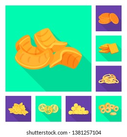 Isolated object of Oktoberfest and bar symbol. Collection of Oktoberfest and cooking stock vector illustration.