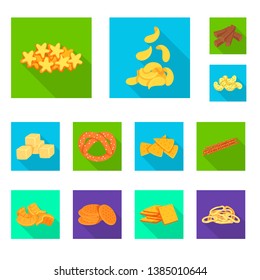 Isolated object of Oktoberfest and bar symbol. Collection of Oktoberfest and cooking stock vector illustration.