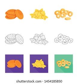 Isolated object of Oktoberfest and bar symbol. Collection of Oktoberfest and cooking vector icon for stock.