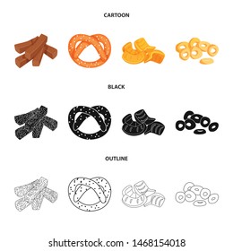 Isolated object of Oktoberfest and bar symbol. Collection of Oktoberfest and cooking vector icon for stock.