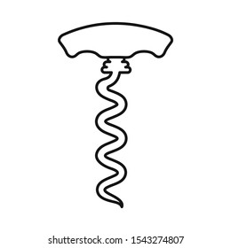 Isolated object of opener and bottle symbol. Web element of opener and opener vector icon for stock.