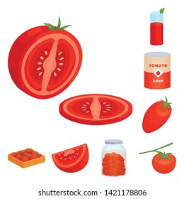 Isolated object of organic and food sign. Collection of organic and diet stock vector illustration.