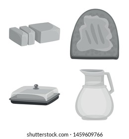Isolated object of organic and ingredient icon. Collection of organic and product stock vector illustration.