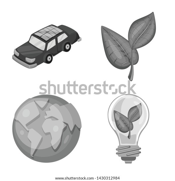 Isolated object of organic and nature\
logo. Set of organic and panel stock symbol for\
web.