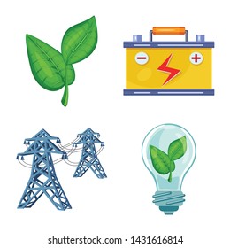 Isolated object of and organic symbol. Collection of and Solar stock vector illustration.