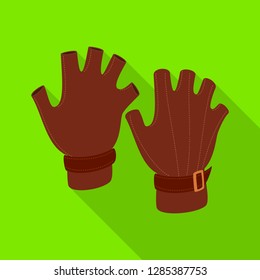 Isolated object of own and textile logo. Set of own and safety stock vector illustration.