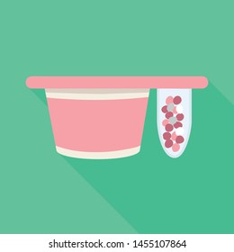 Isolated object of packing and yogurt symbol. Collection of packing and crispy vector icon for stock.