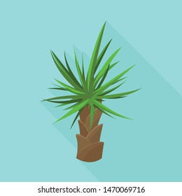 Isolated object of palm and growing icon. Collection of palm and banana vector icon for stock.
