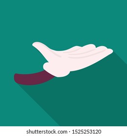 Isolated object of palm and hand logo. Graphic of palm and glove stock vector illustration.