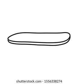 Isolated object of pancake and flapjack symbol. Web element of pancake and dessert Stock symbol for web.