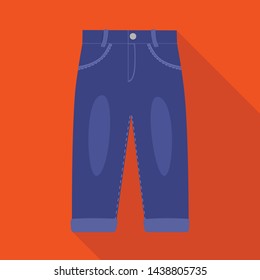 Isolated object of pants and boy symbol. Collection of pants and style stock vector illustration.