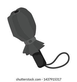 Isolated object of parasol and autumn symbol. Set of parasol and monsoon stock symbol for web.