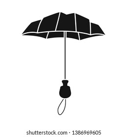 Isolated object of parasol and coverage   symbol. Collection of parasol and classic vector icon for stock.
