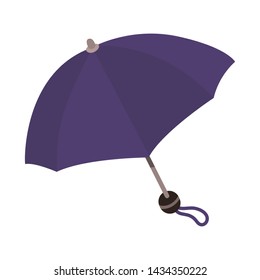 Isolated object of parasol and spring sign. Set of parasol and meteorology stock vector illustration.